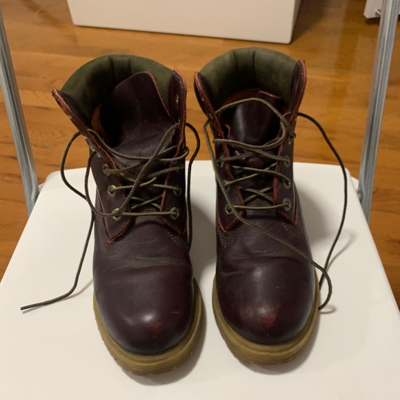 Timberland Burgundy Waterproof Boots - Picture 4 of 6